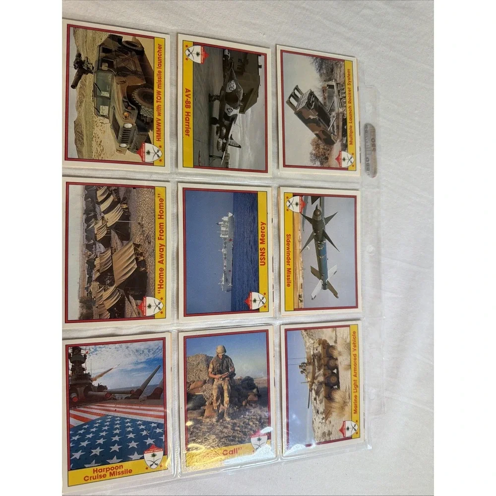 Lot Of 31 Desert Shield Trading Cards